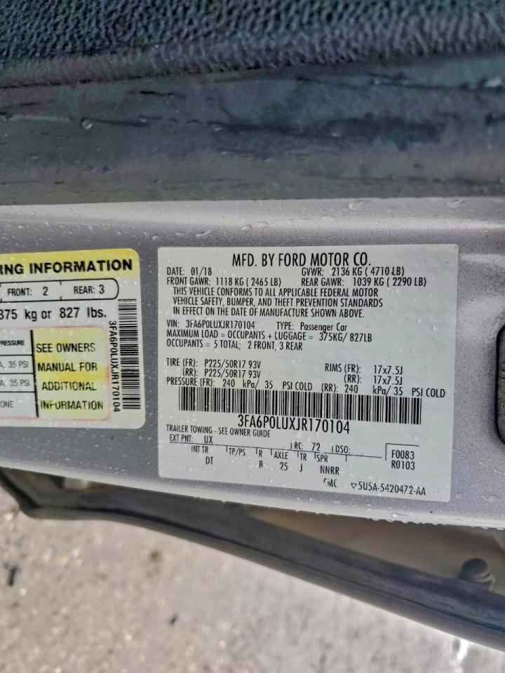2018 FORD FUSION SE HYBRID photo 23