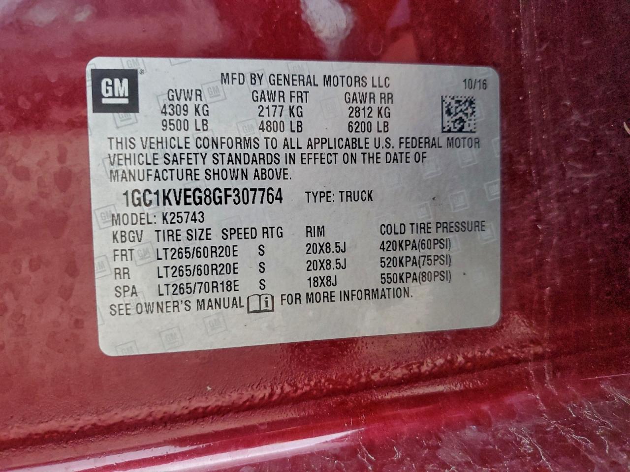 2016 CHEVROLET SILVERADO K2500 HEAVY DUTY LT photo 23