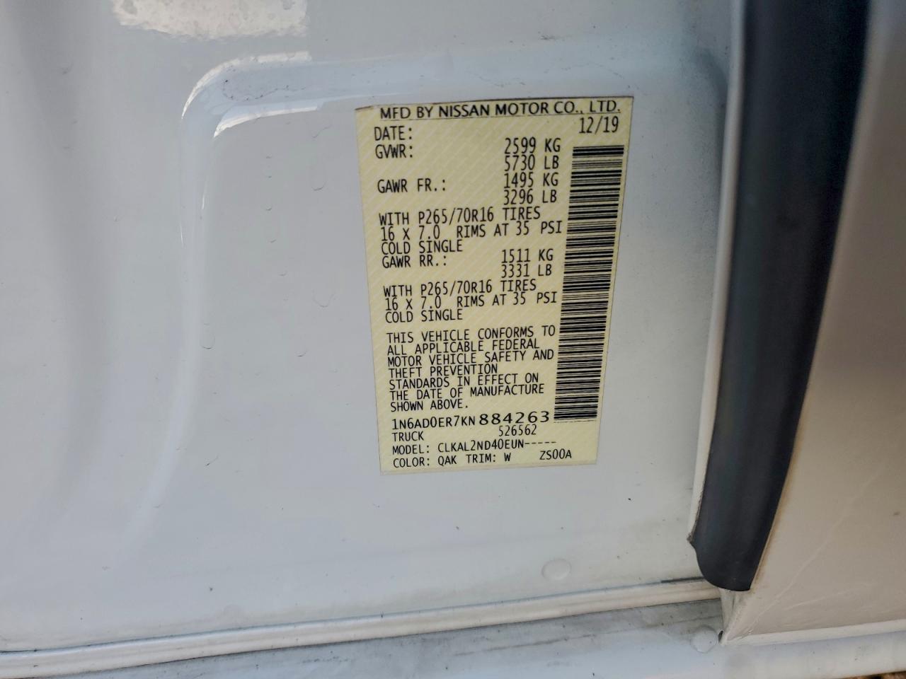 2019 NISSAN FRONTIER S photo 23