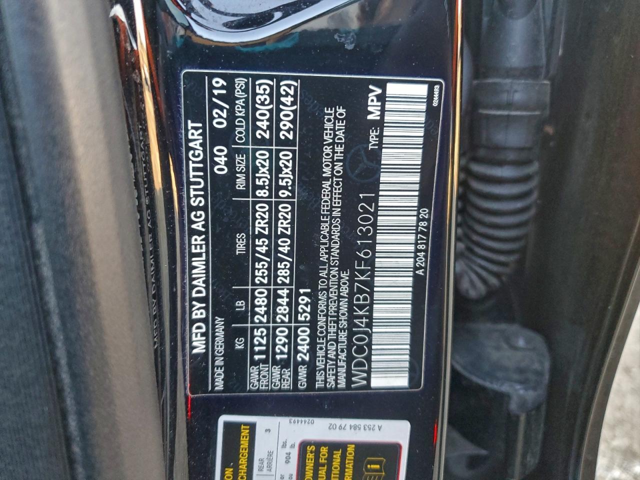 2019 MERCEDES-BENZ GLC COUPE 300 4MATIC photo 37