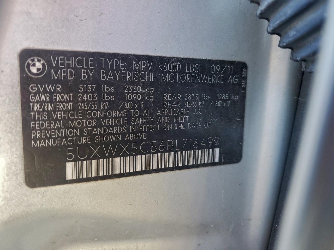 2011 BMW X3 XDRIVE28I photo 25