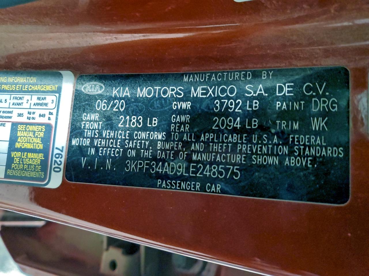 2020 KIA FORTE GT LINE photo 23