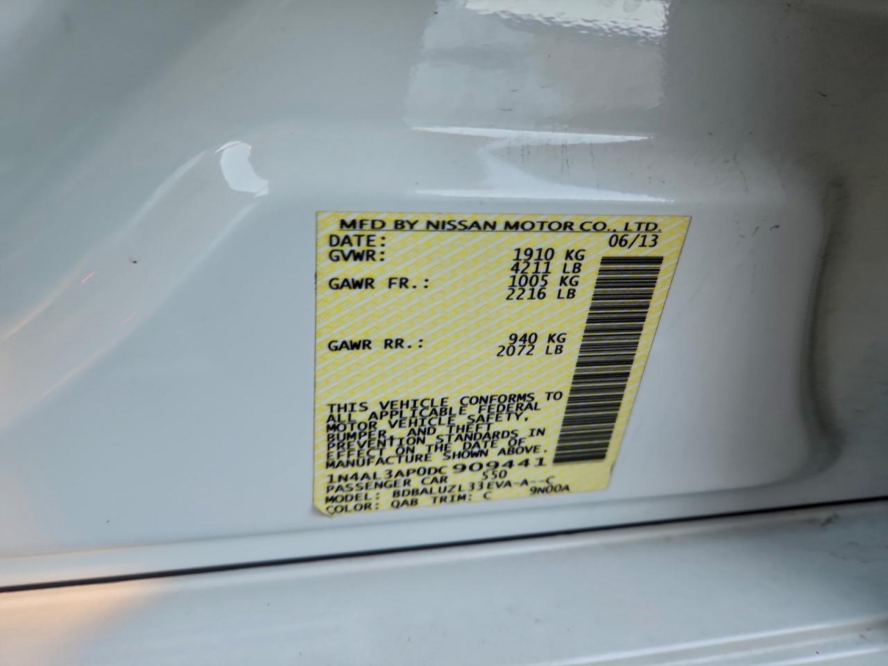 2013 NISSAN ALTIMA 2.5 photo 34