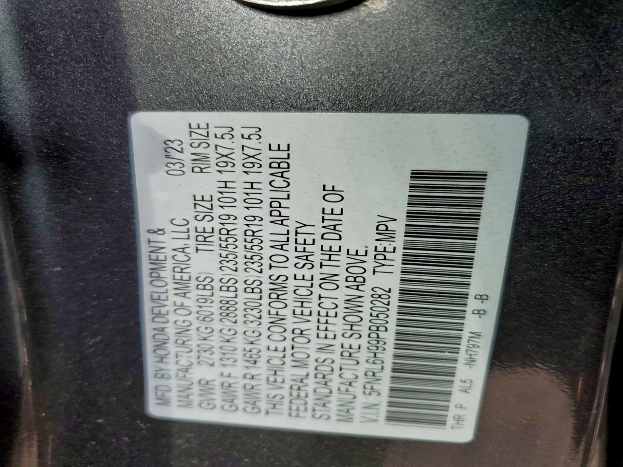 2023 HONDA ODYSSEY ELITE photo 13