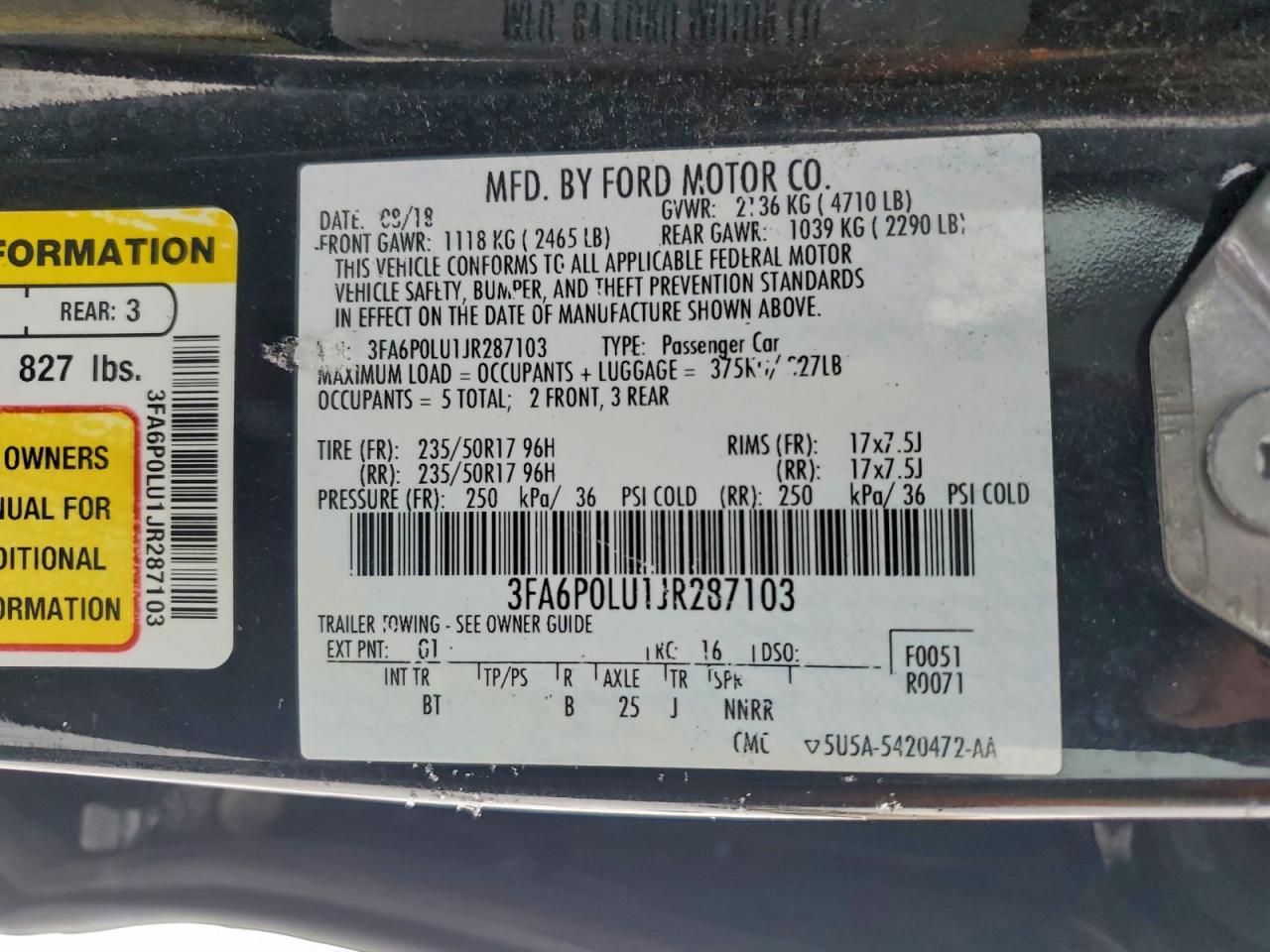 2018 FORD FUSION SE HYBRID photo 25