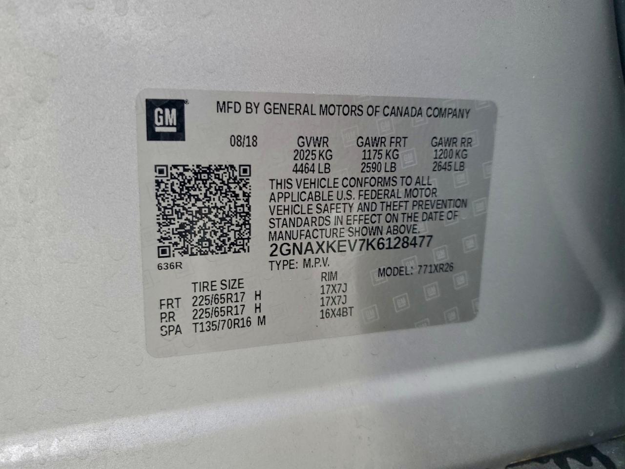 2019 CHEVROLET EQUINOX LT photo 40