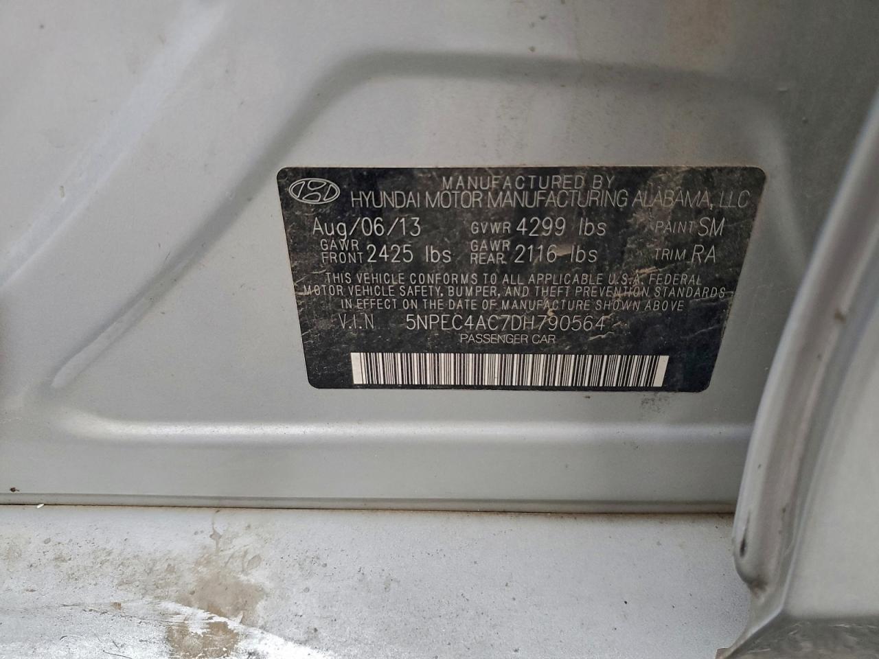 2013 HYUNDAI SONATA SE photo 13