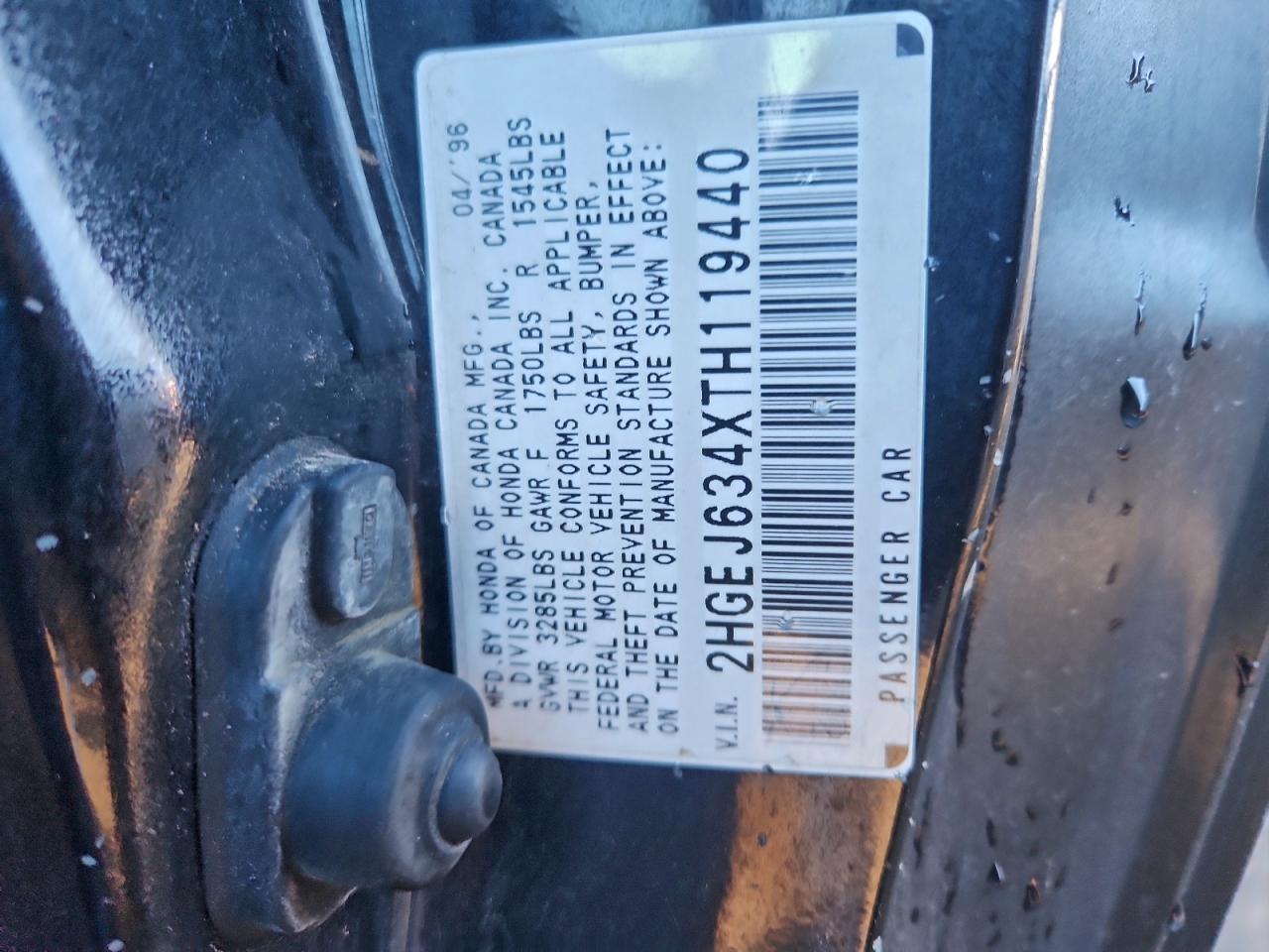 1996 HONDA CIVIC DX photo 23