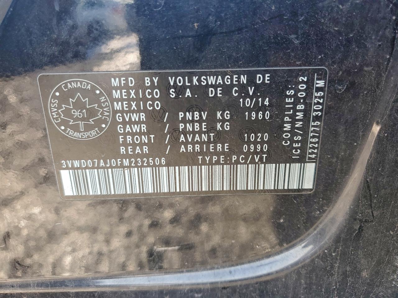 2015 VOLKSWAGEN JETTA SE photo 23