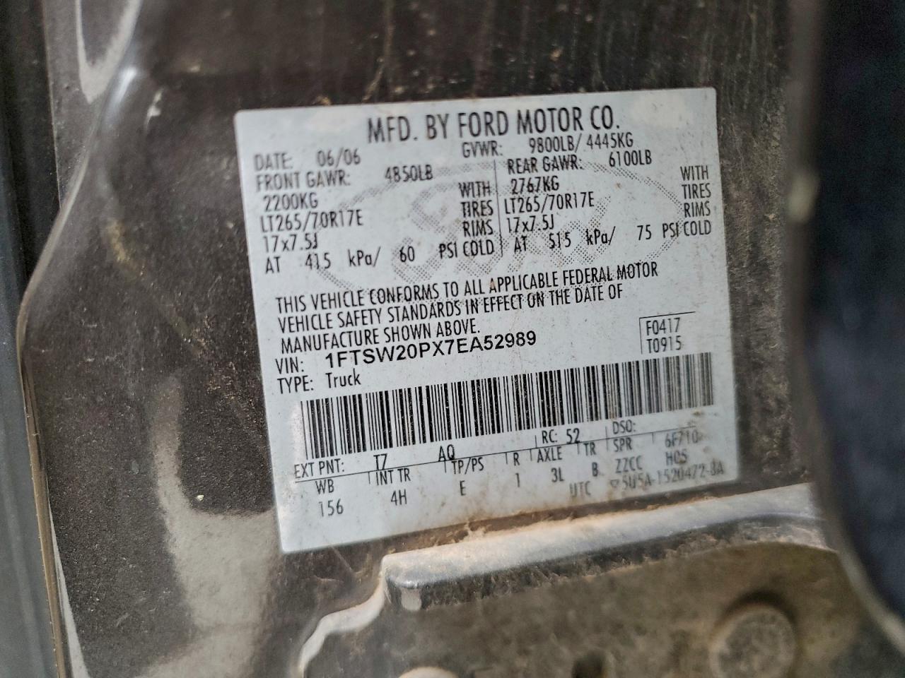2007 FORD F250 SUPER DUTY photo 34