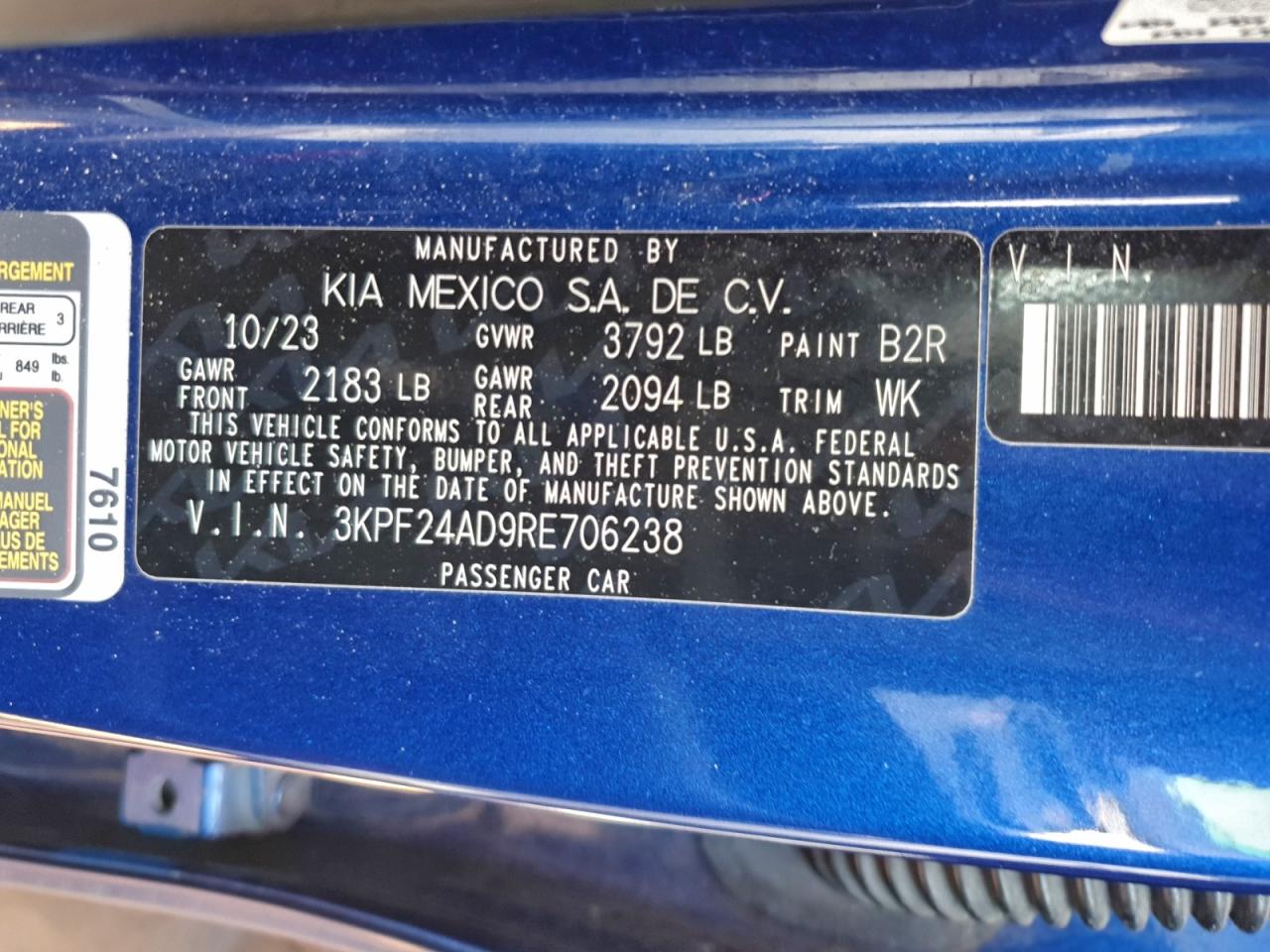 2024 KIA FORTE photo 23
