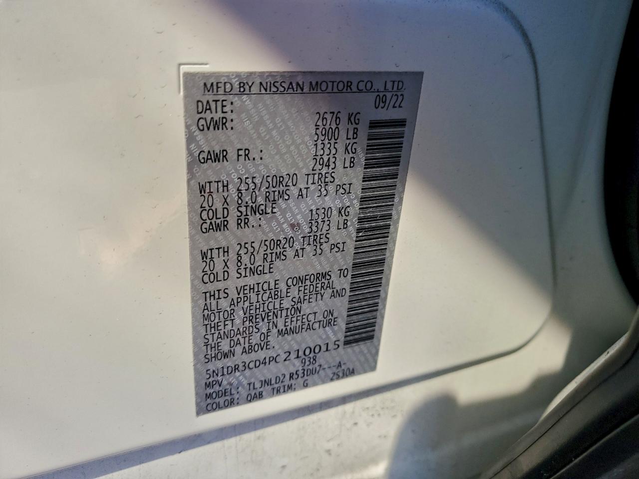 2023 NISSAN PATHFINDER SL photo 25
