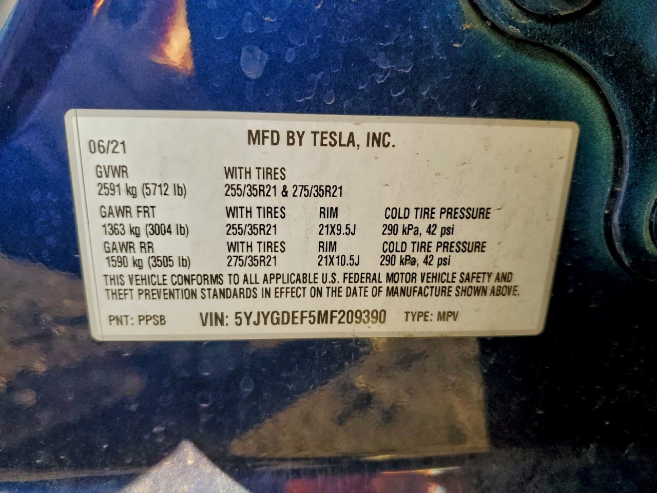 2021 TESLA MODEL Y photo 23