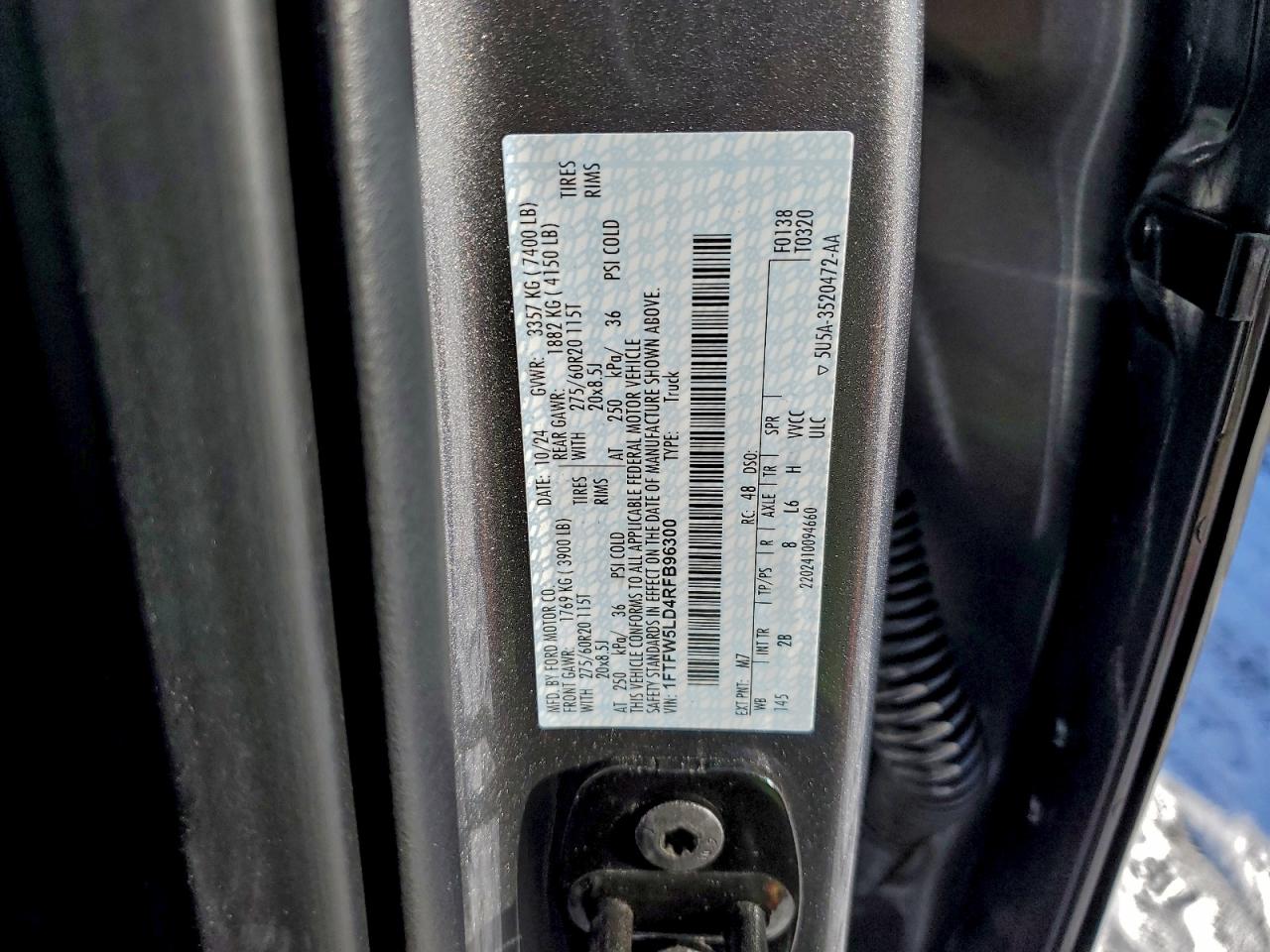 2024 FORD F150 LARIAT photo 12