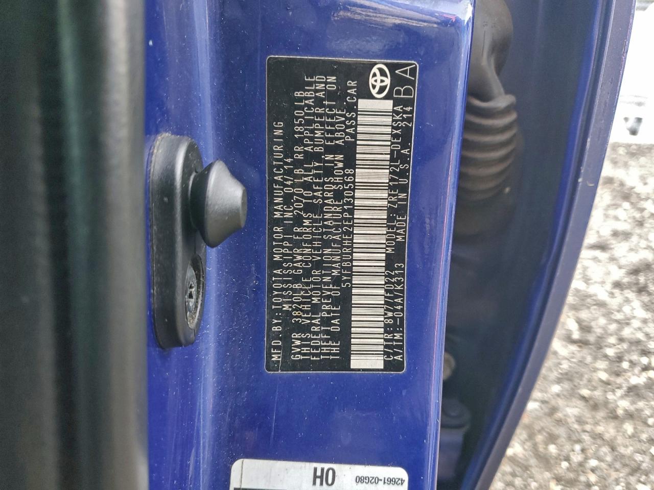 2014 TOYOTA COROLLA photo 34
