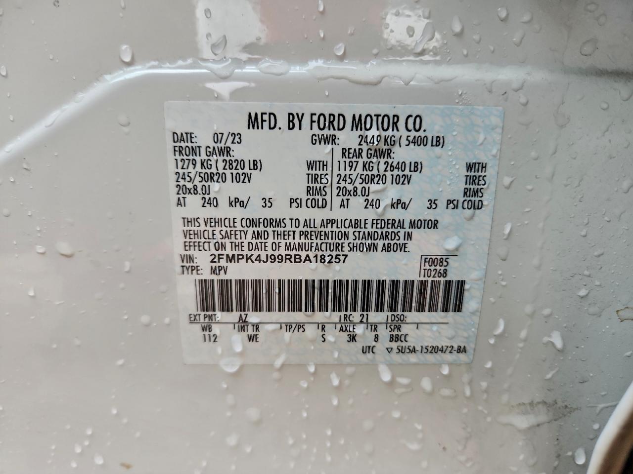 2024 FORD EDGE SEL photo 23