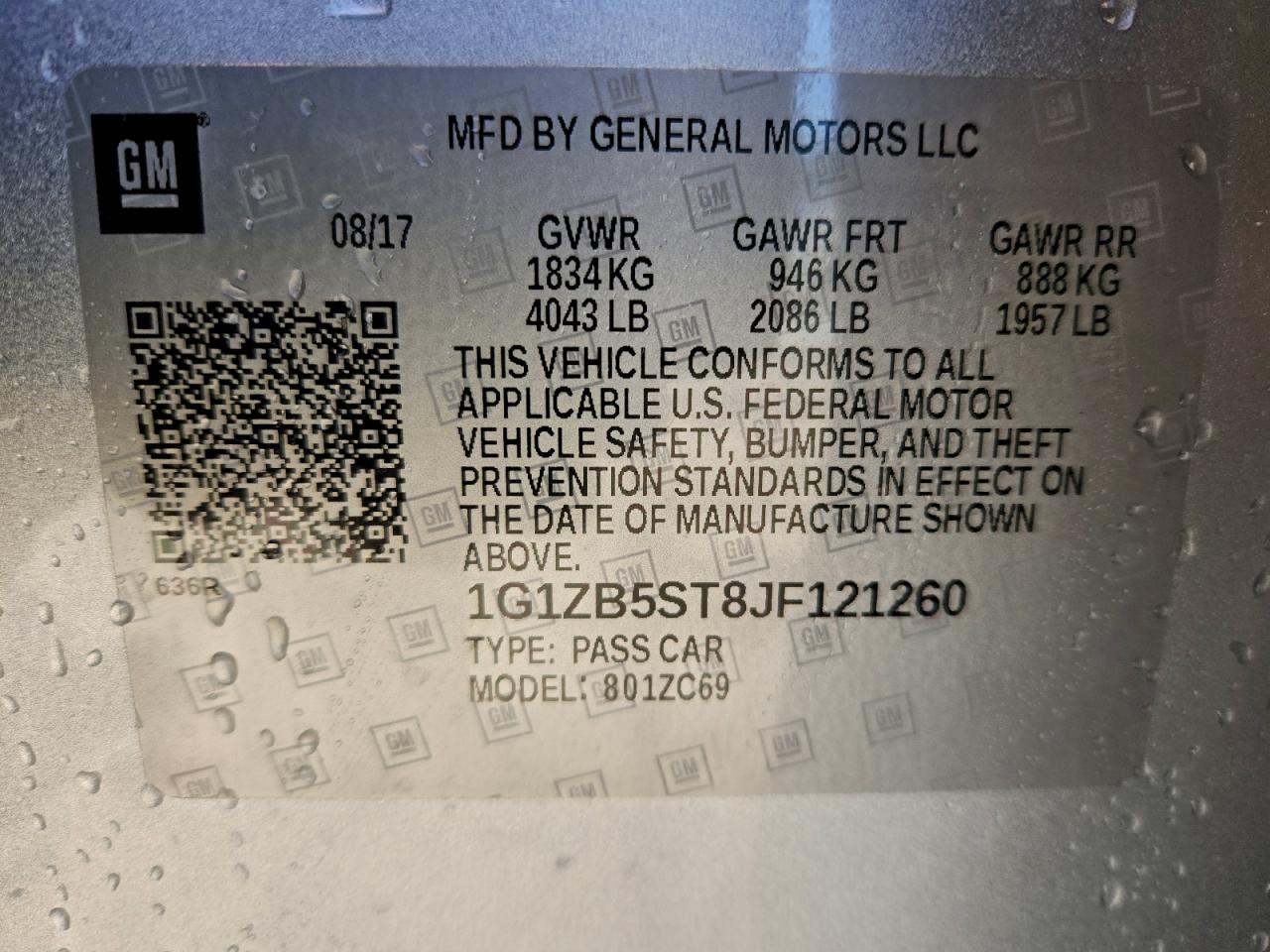 2018 CHEVROLET MALIBU LS photo 13