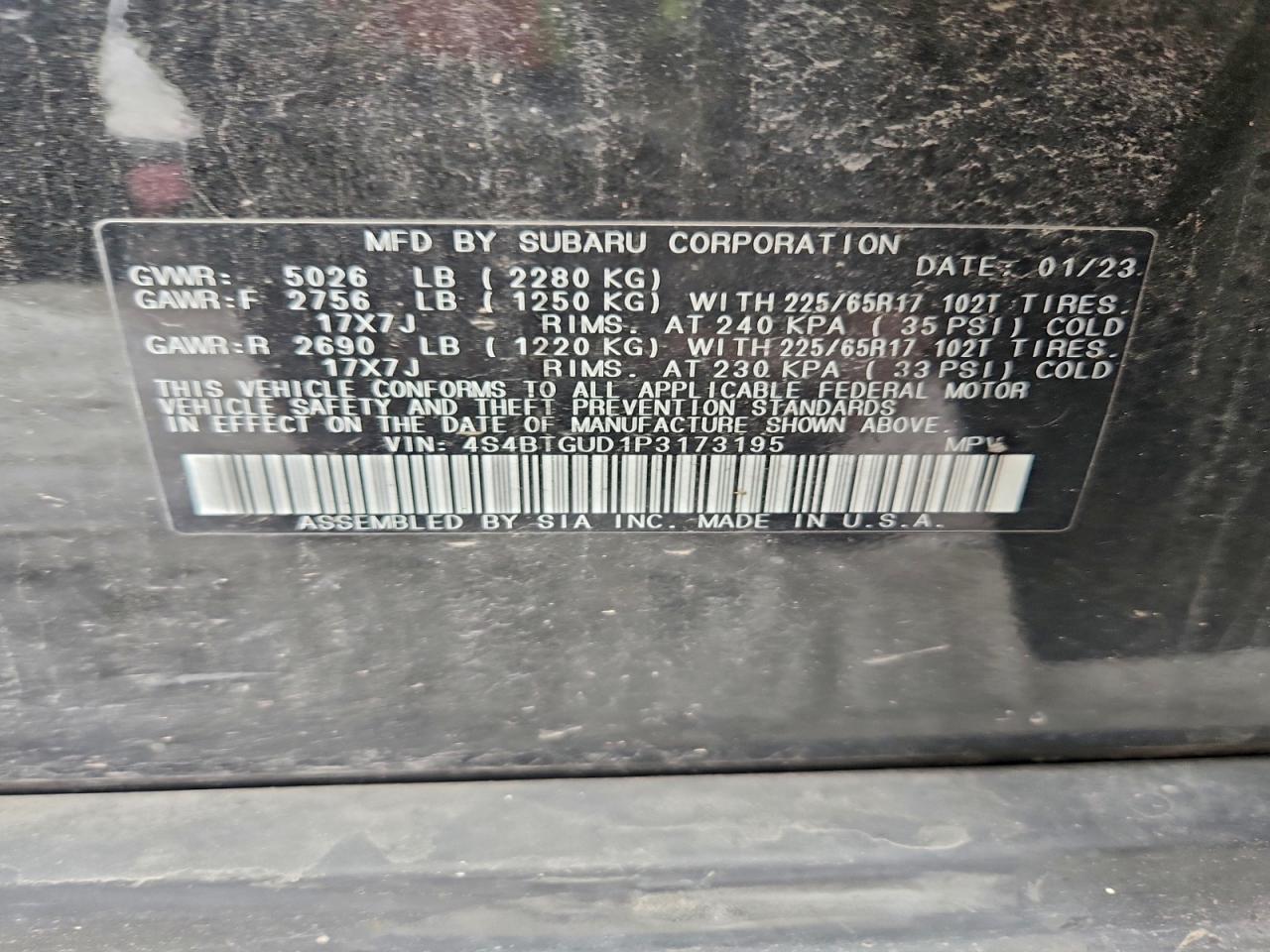 2023 SUBARU OUTBACK WILDERNESS photo 37