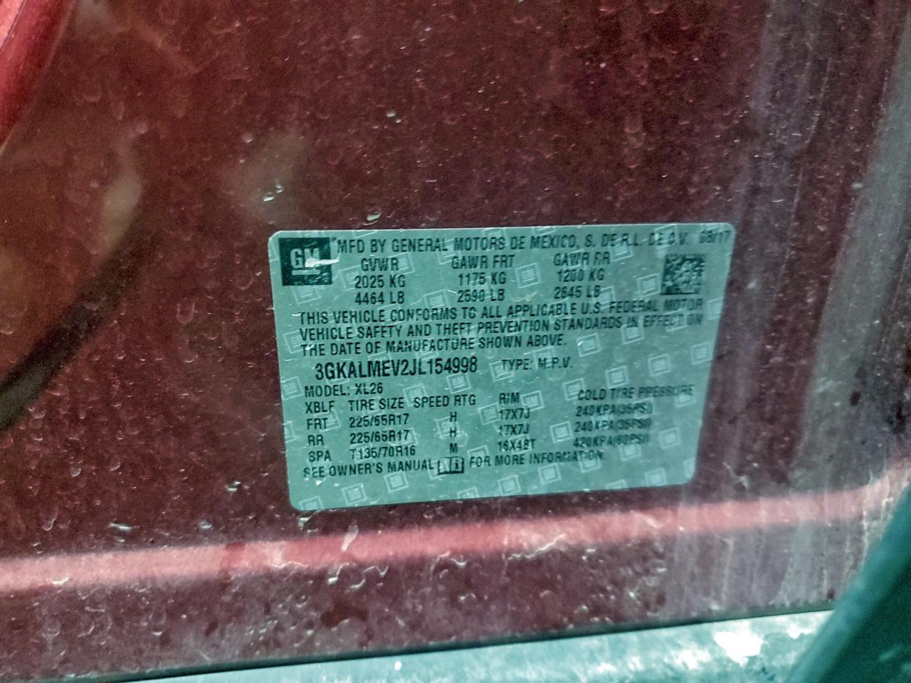 2018 GMC TERRAIN SLE photo 25