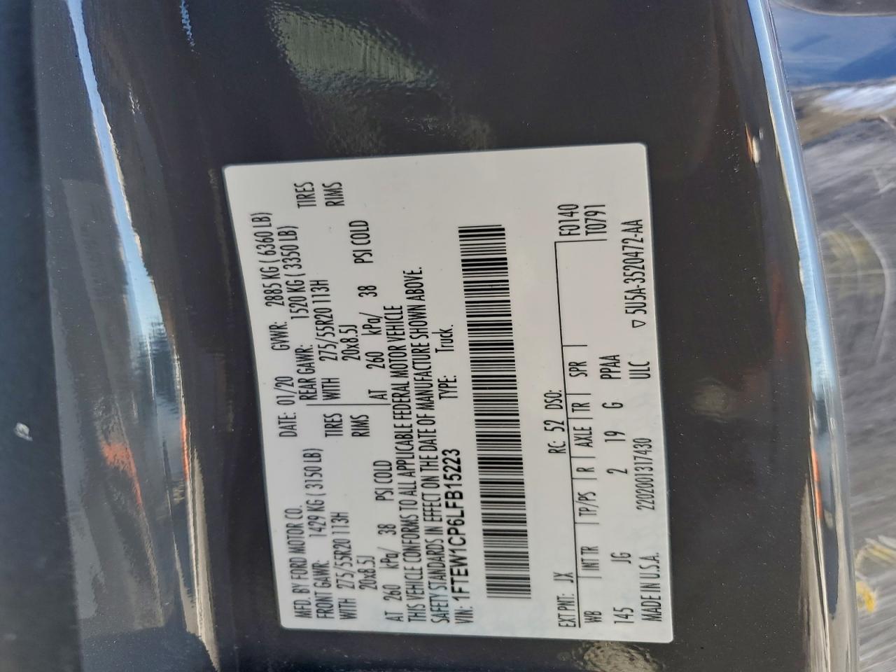 2020 FORD F150 SUPERCREW photo 23