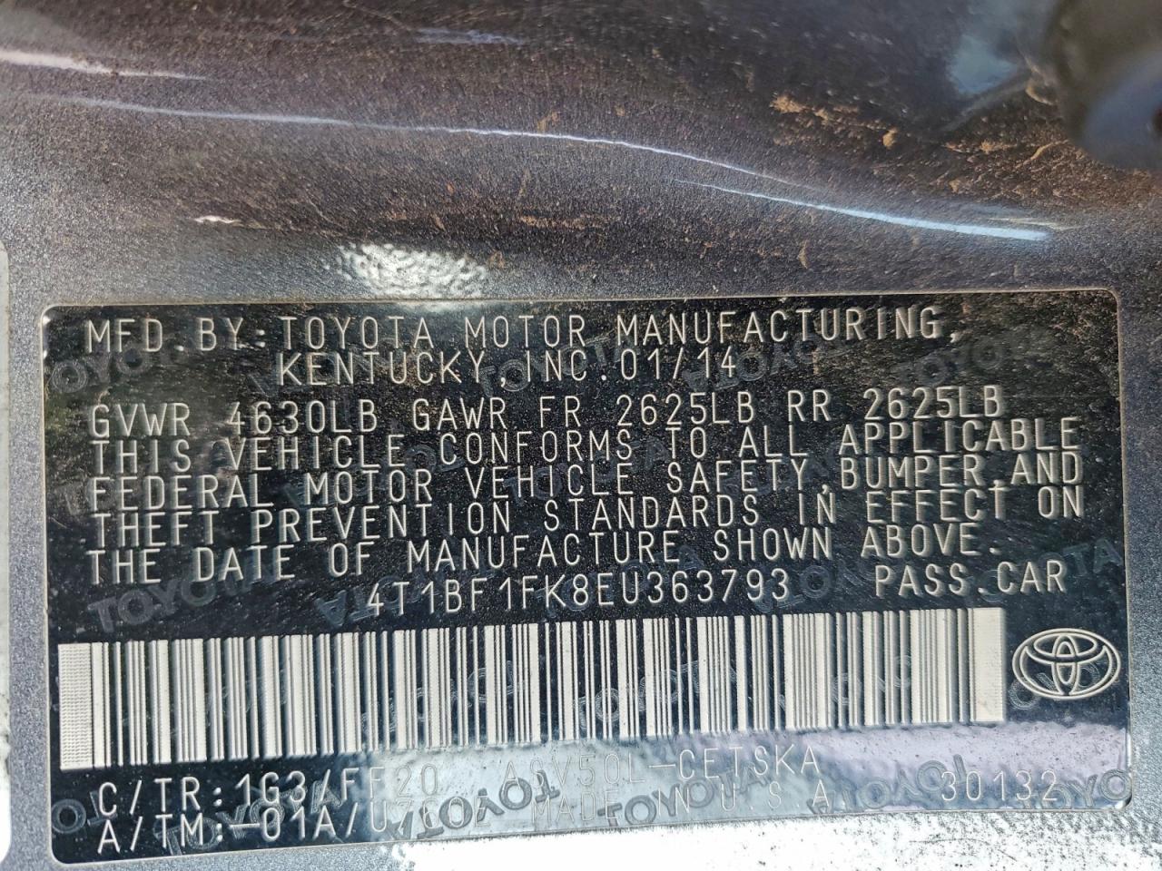 2014 TOYOTA CAMRY SE photo 25