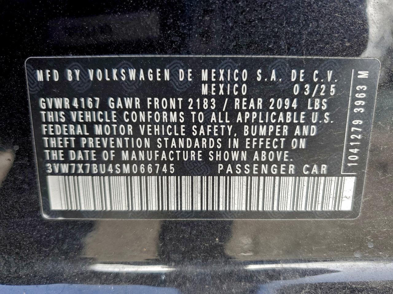 2025 VOLKSWAGEN JETTA SE photo 23