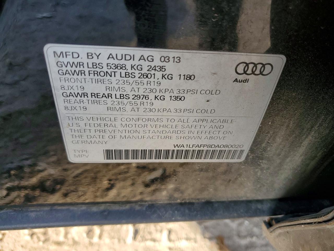 2013 AUDI Q5 PREMIUM PLUS photo 13