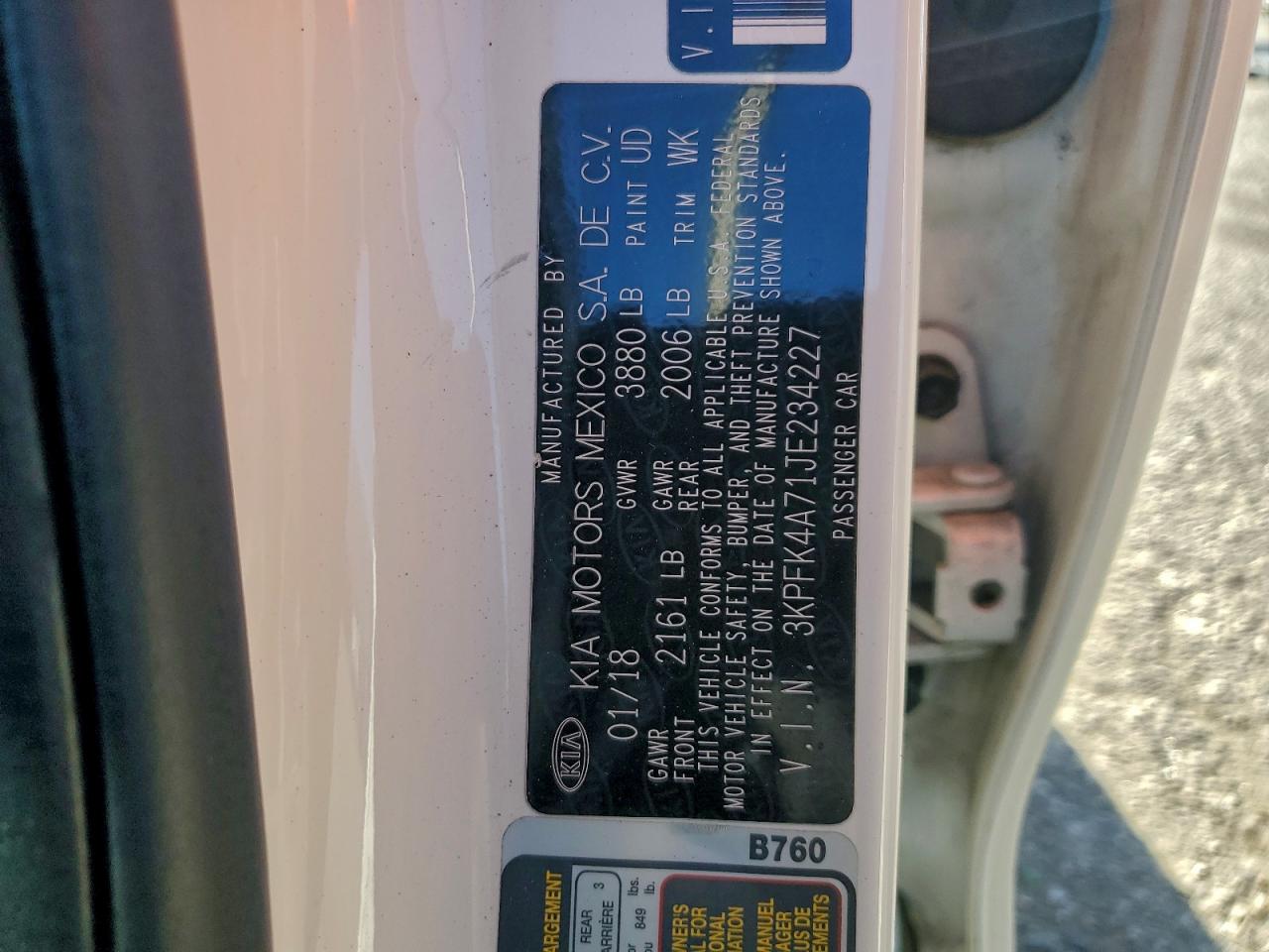 2018 KIA FORTE LX photo 34