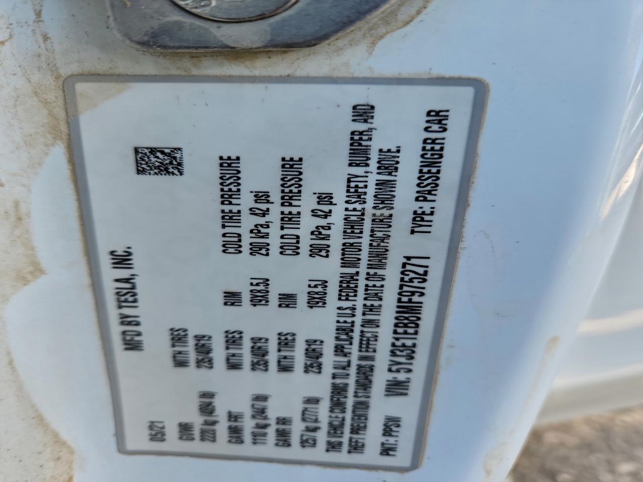 2021 TESLA MODEL 3 photo 23