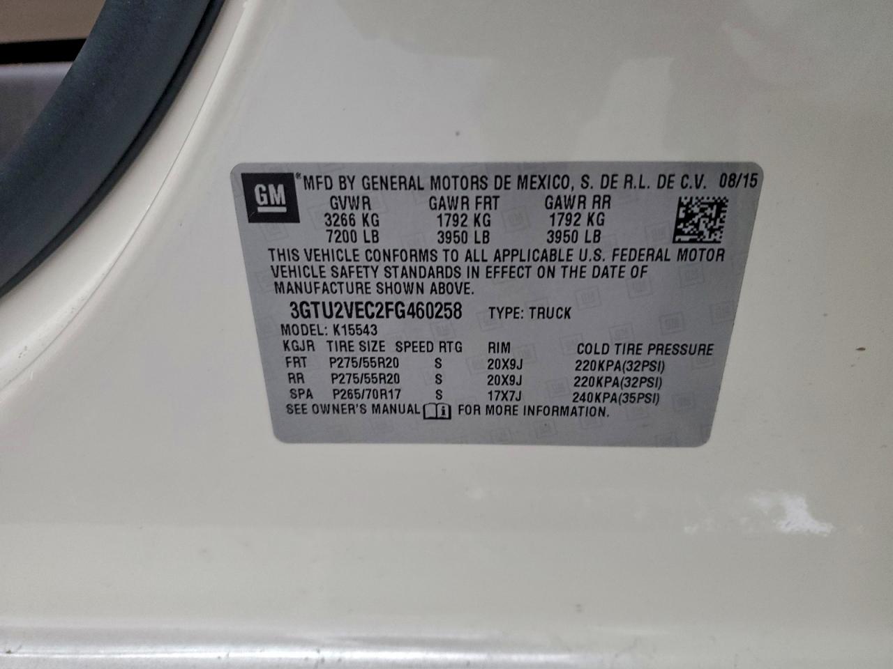 2015 GMC SIERRA K1500 SLT photo 12
