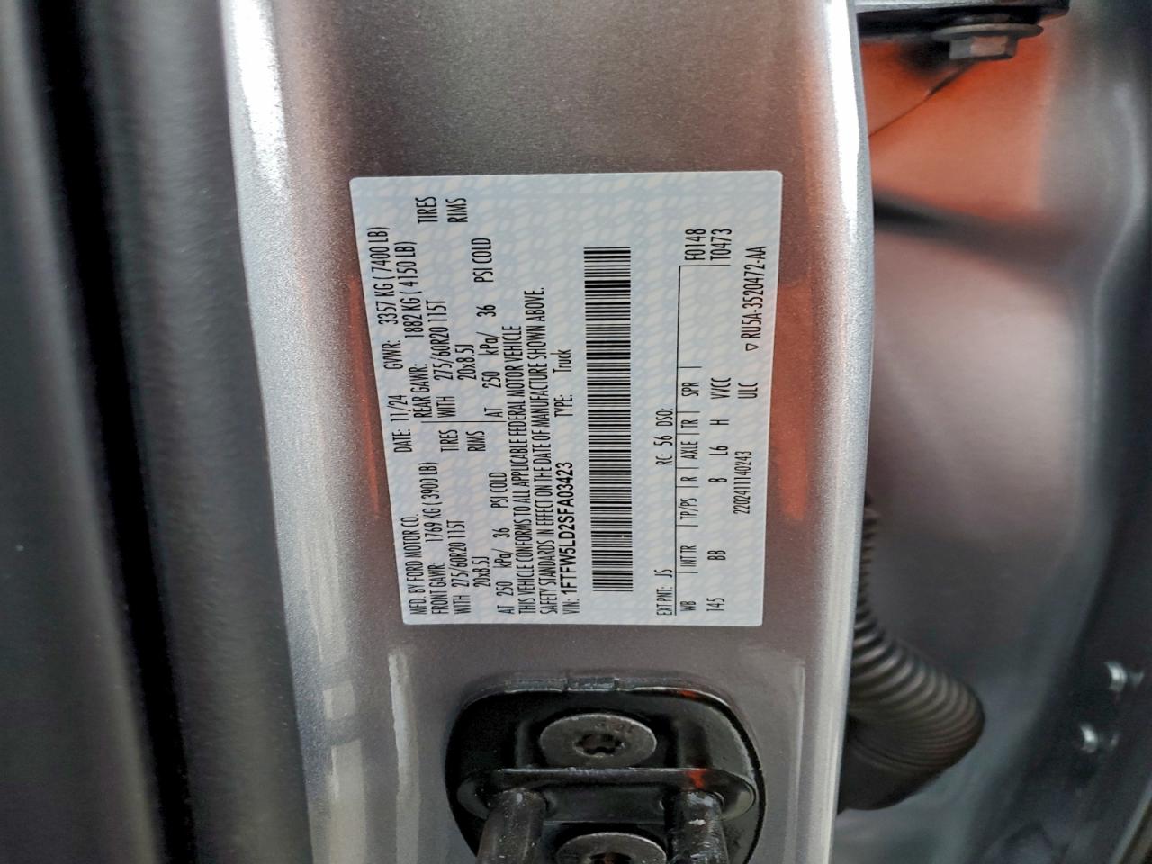 2025 FORD F150 LARIAT photo 25