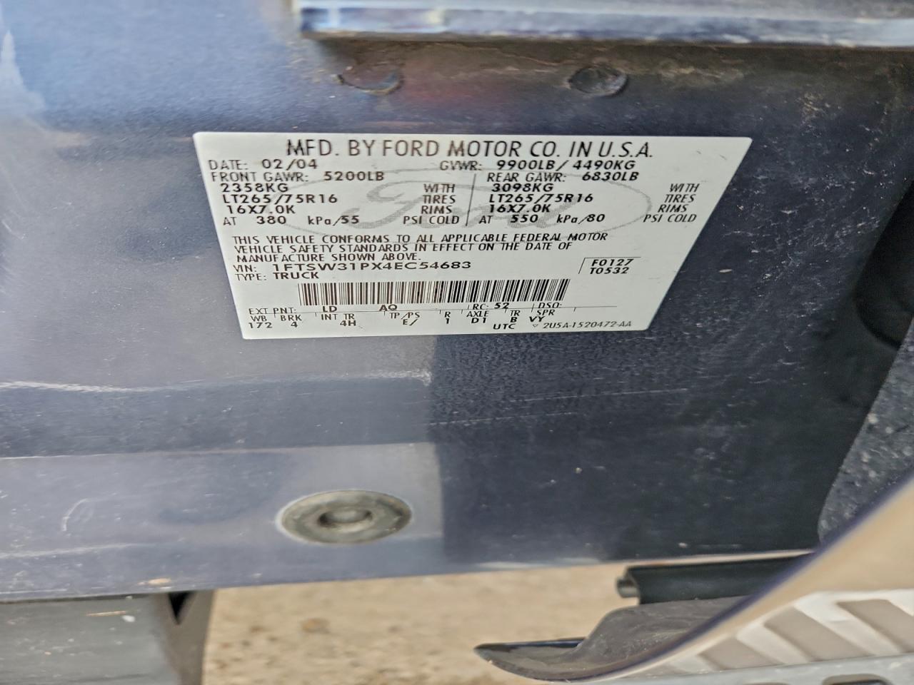 2004 FORD F350 SRW SUPER DUTY photo 23