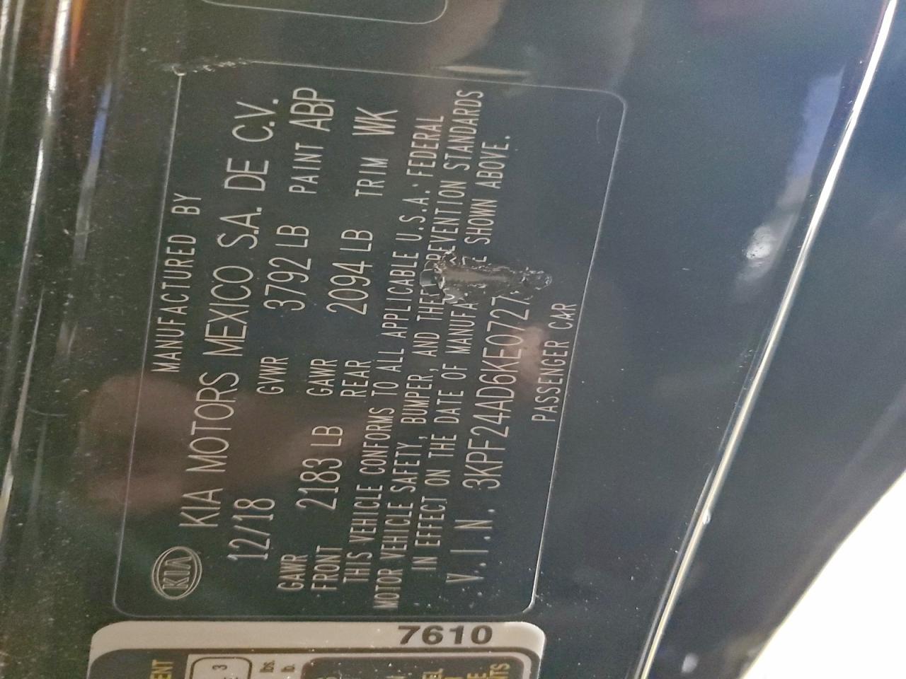 2019 KIA FORTE LXS photo 23