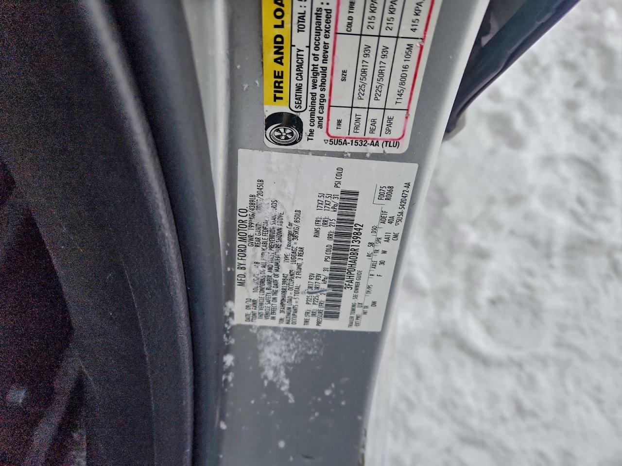 2011 FORD FUSION SE photo 23