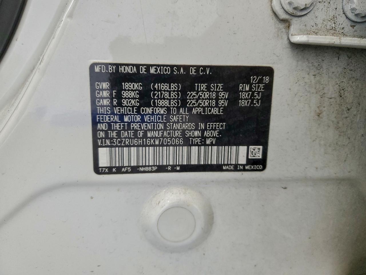 2019 HONDA HR-V SPORT photo 27