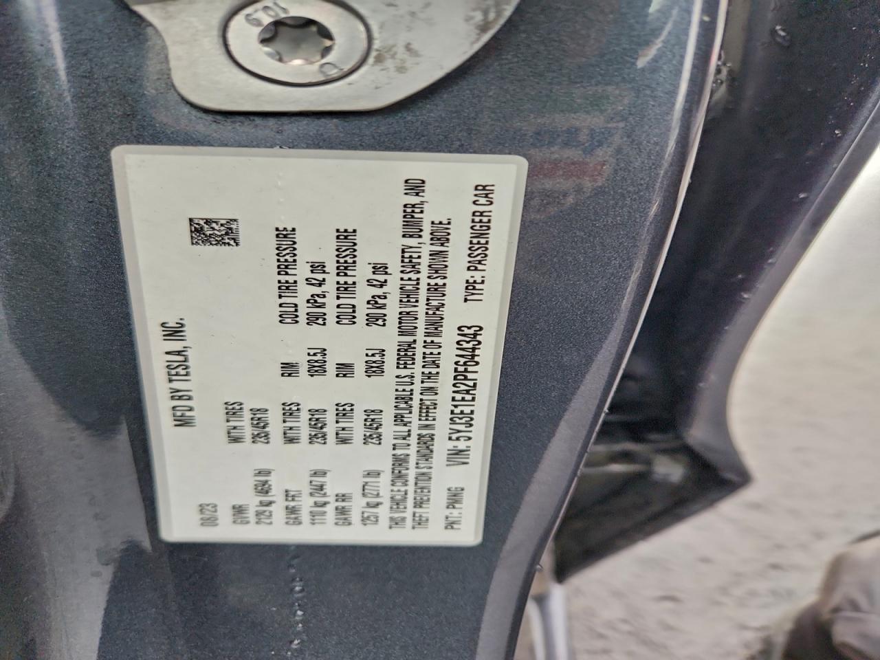 2023 TESLA MODEL 3 photo 12