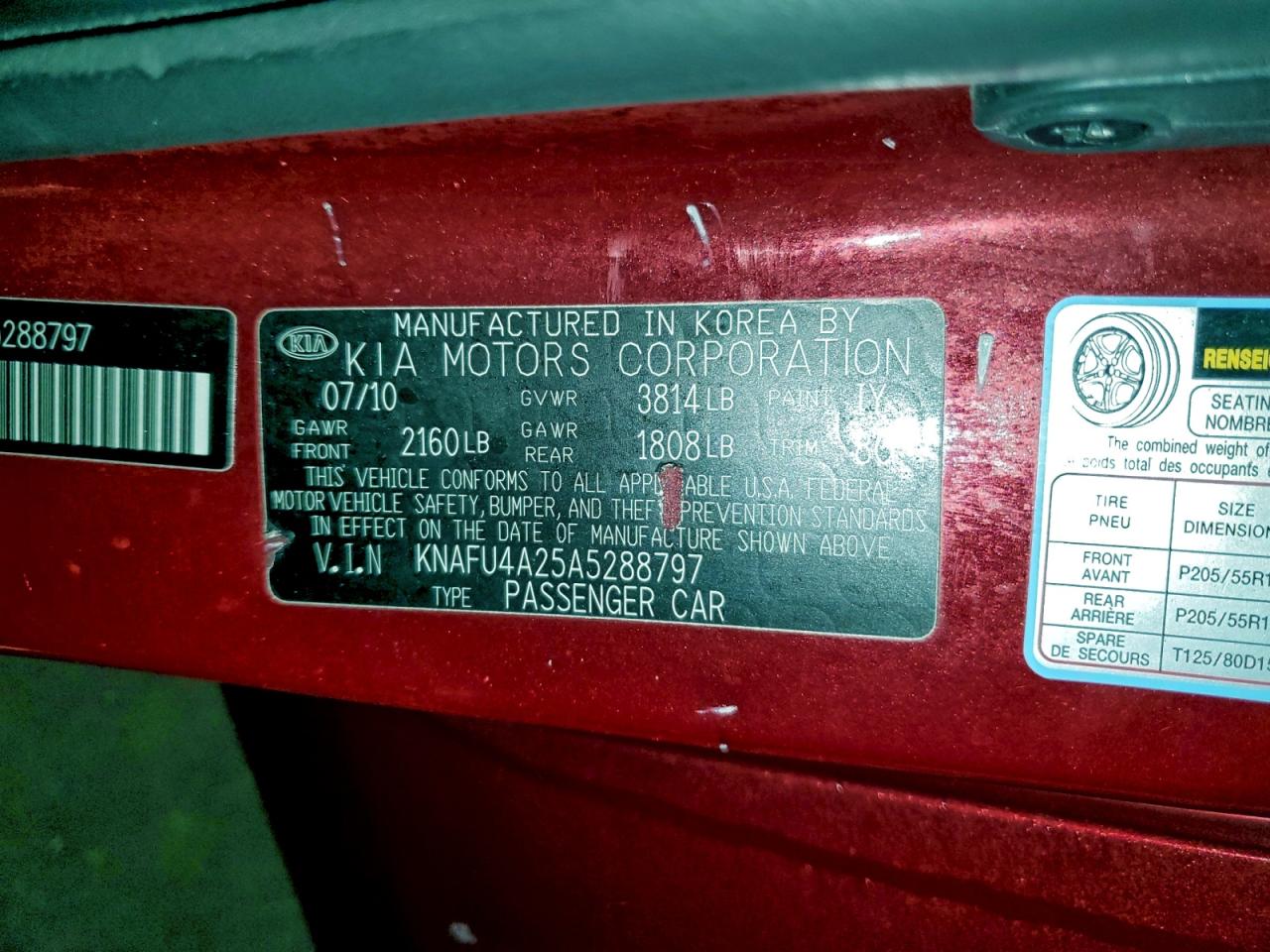 2010 KIA FORTE EX photo 13