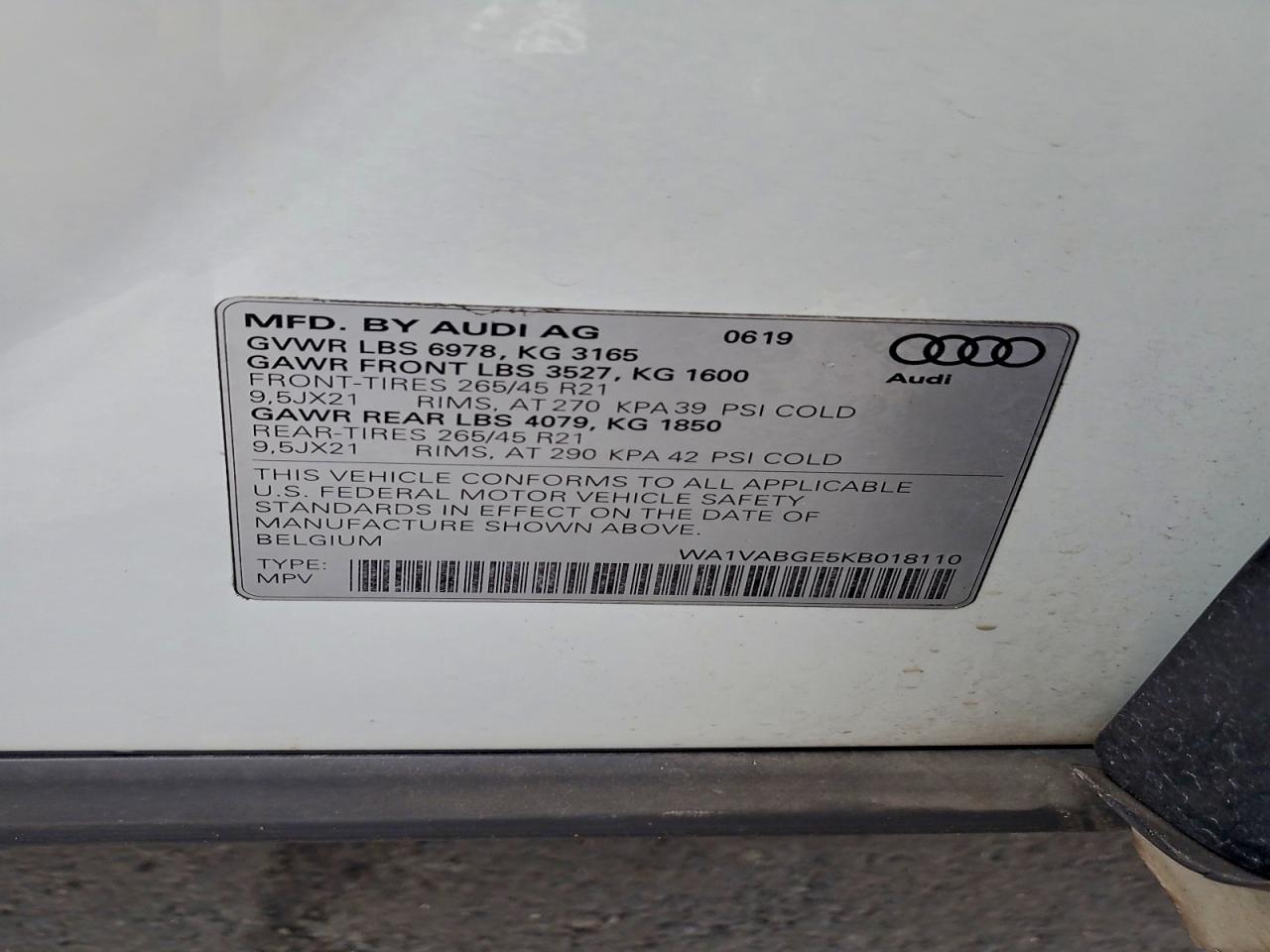 2019 AUDI E-TRON PRESTIGE photo 25