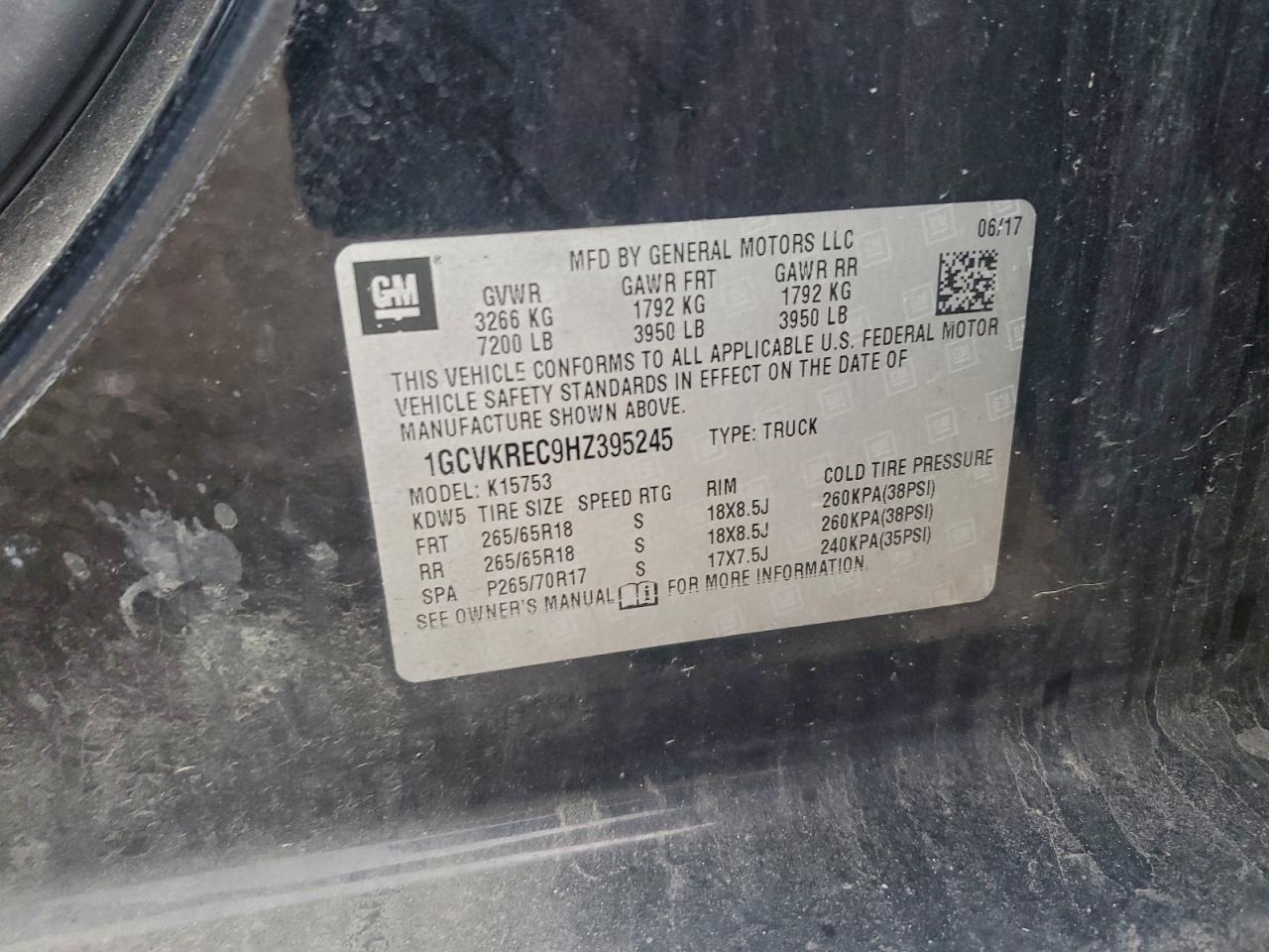 2017 CHEVROLET SILVERADO K1500 LT photo 12