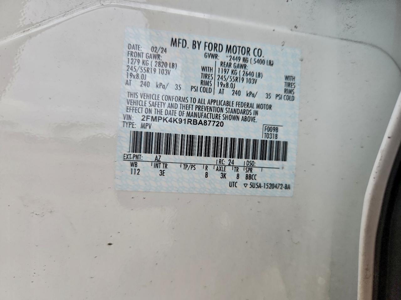 2024 FORD EDGE TITANIUM photo 37
