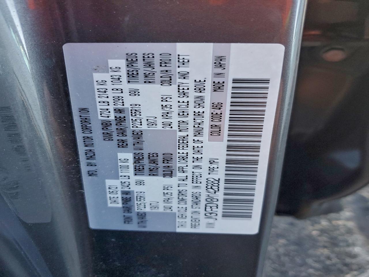 2021 MAZDA CX-5 GRAND TOURING photo 13