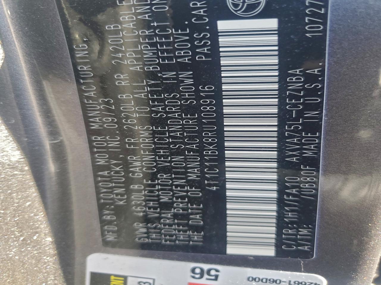 2024 TOYOTA CAMRY photo 45