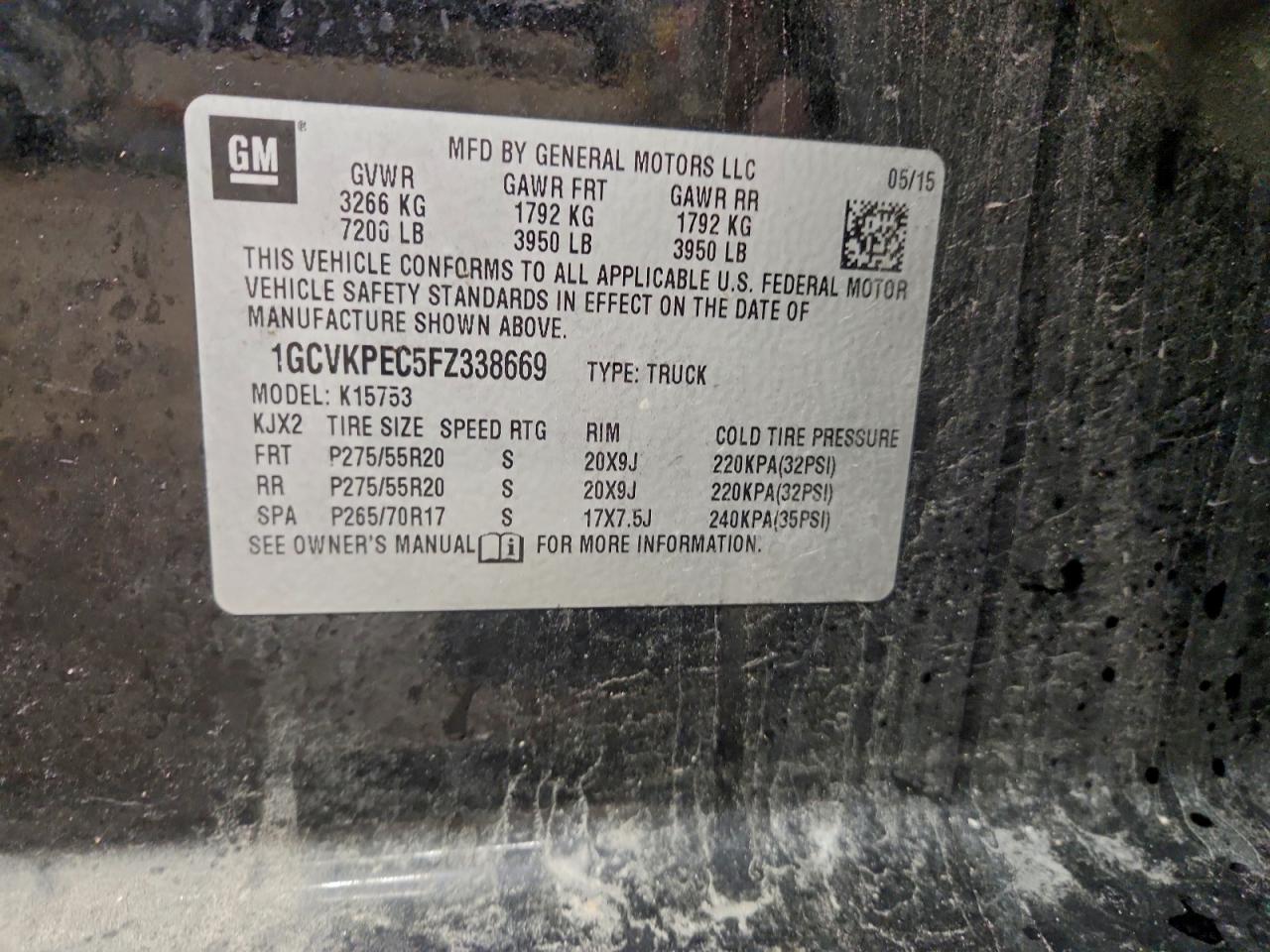 2015 CHEVROLET SILVERADO K1500 photo 23