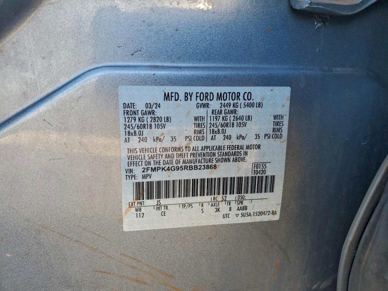 2024 FORD EDGE SE photo 40