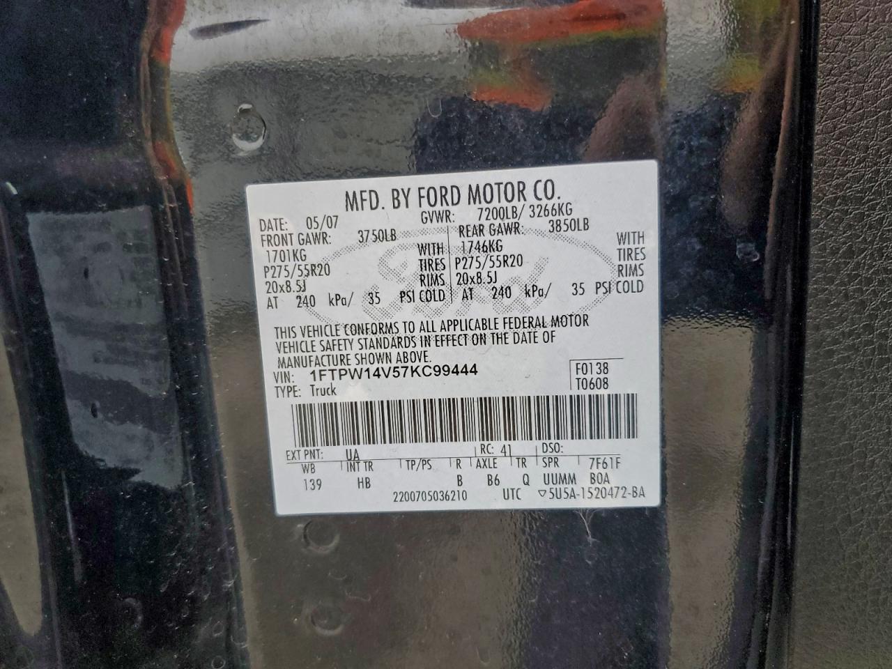 2007 FORD F150 SUPERCREW photo 34