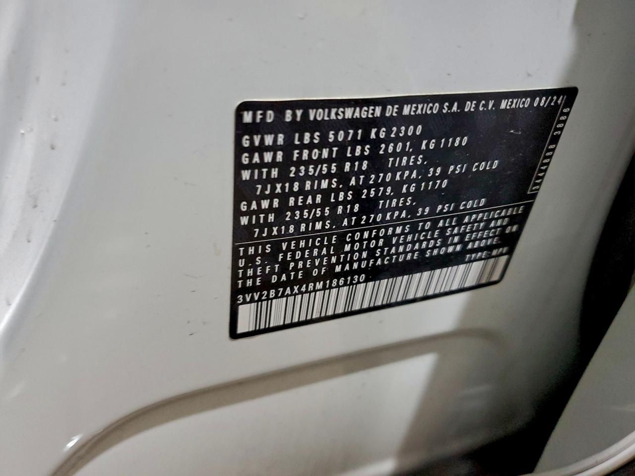 2024 VOLKSWAGEN TIGUAN SE photo 13