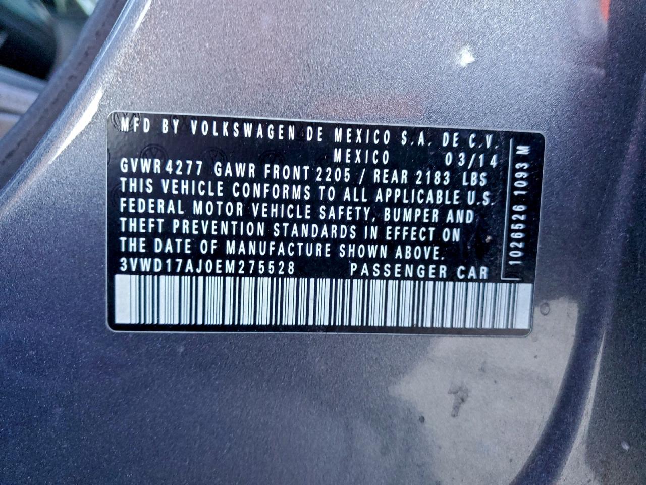 2014 VOLKSWAGEN JETTA SE photo 25