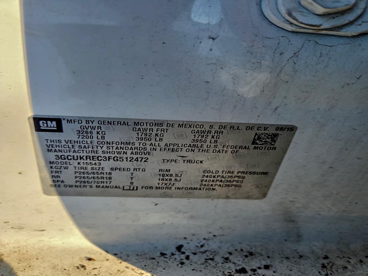 2015 CHEVROLET SILVERADO K1500 LT photo 12