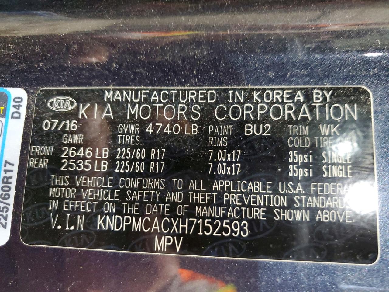 2017 KIA SPORTAGE LX photo 37