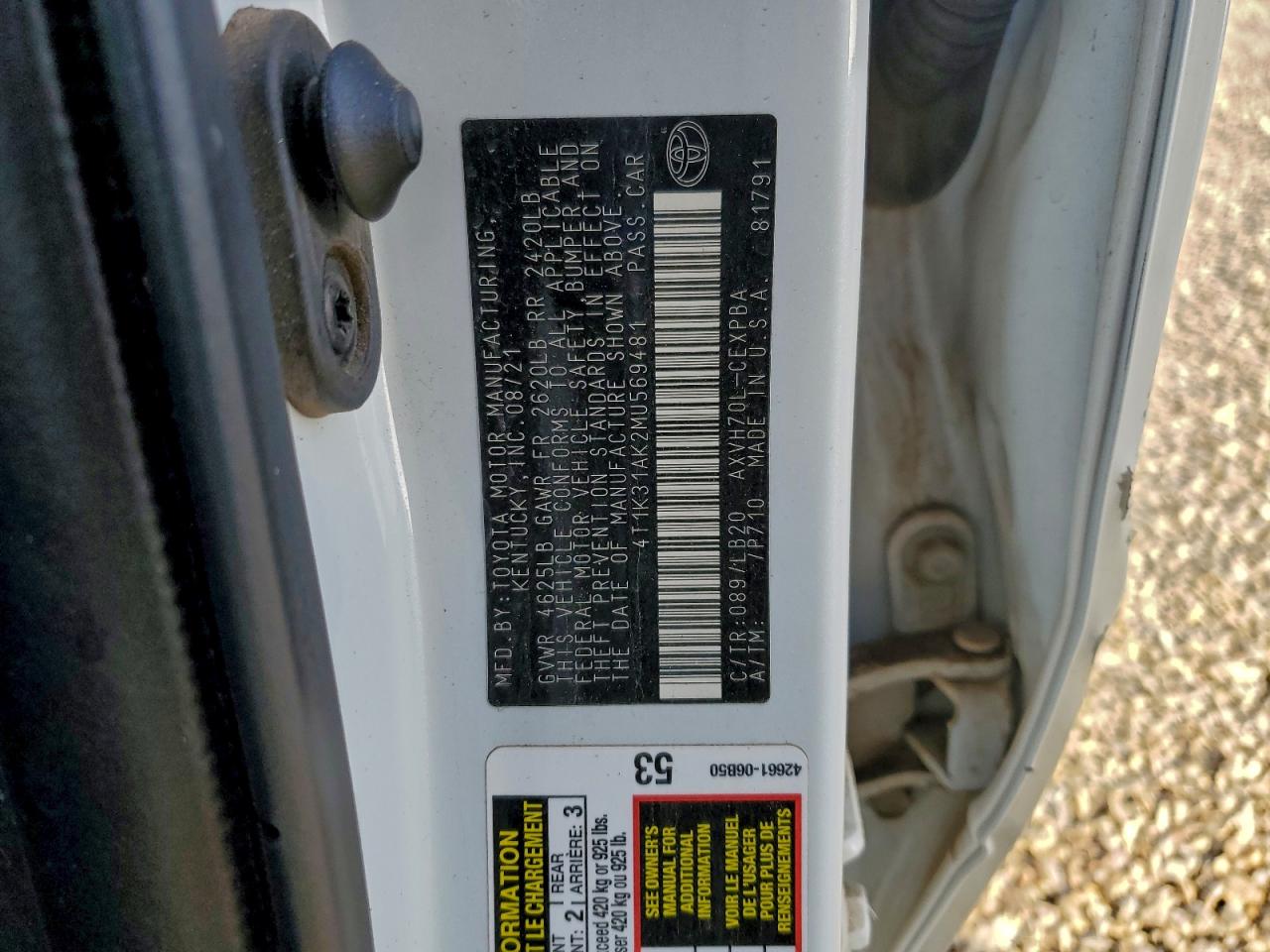 2021 TOYOTA CAMRY XSE photo 12